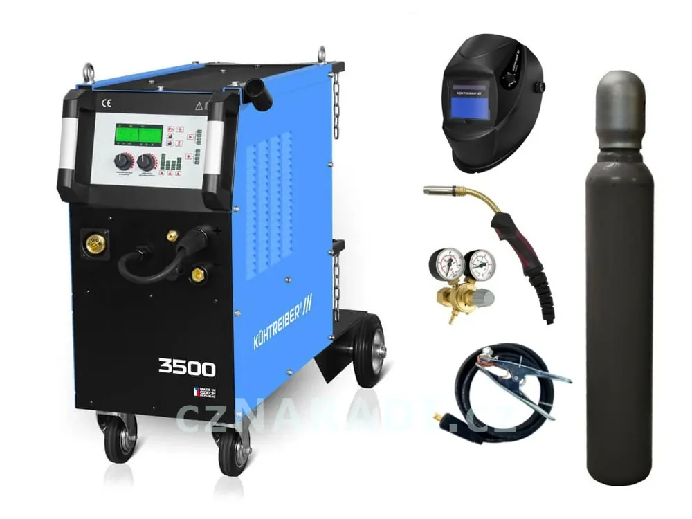 KITin 3500 Multi MIG Synergic V2 + hořák + ventil + kukla 725S + lahev Expresní Doručení