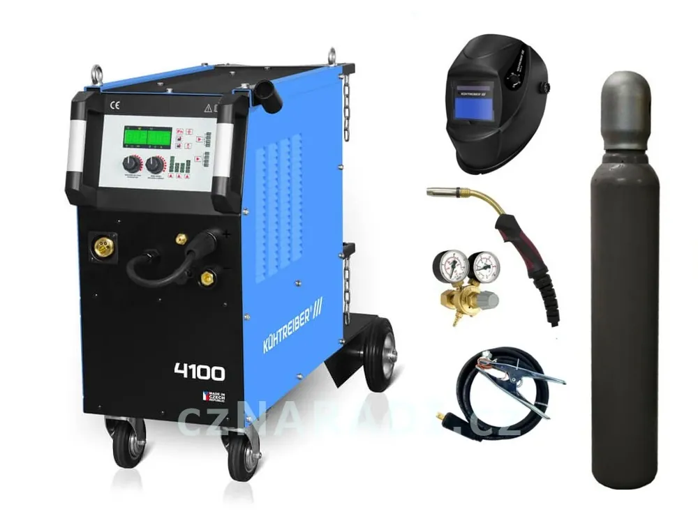 KITin 4100 Multi MIG Synergic V2 + zem + hořák + ventil + kukla 725S + lahev, záruka 3 roky Oblíbený